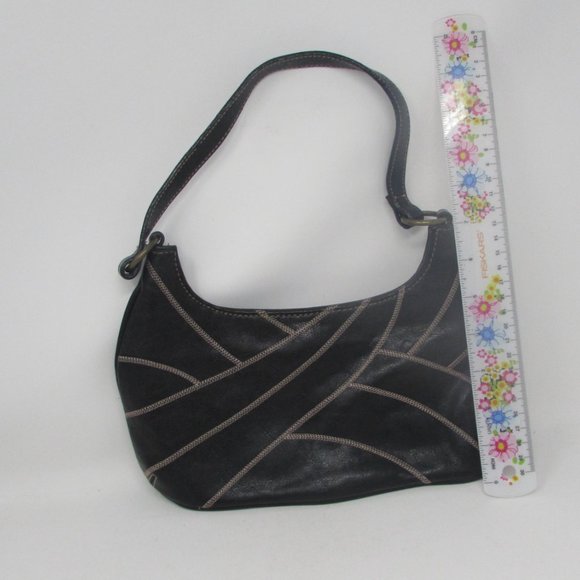 Steve Madden Black Small Purse - Front Stitch Design - Picture 3 of 8